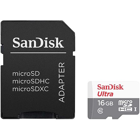 Cartao(g)memoria Micro 16gb+adap Sandisk Fhom