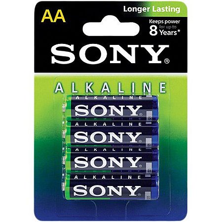 Pilha 1,5v Aax4 Alkalina Sony 4pcs