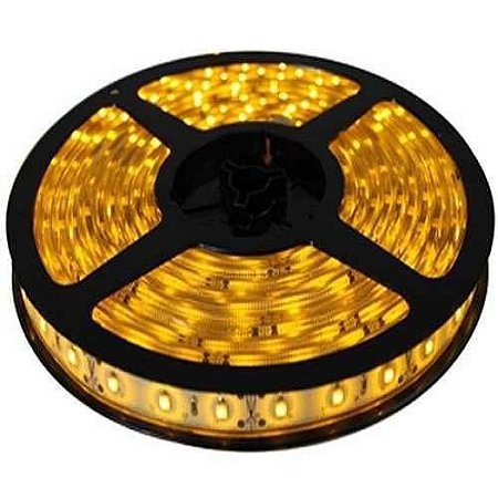 Fita Led 12v 1mt 5050 Amarelo Ip67(obs)