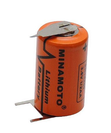 Bateria 3,6v Lithium 1200mah 1/2aa C/tag 14x25mm