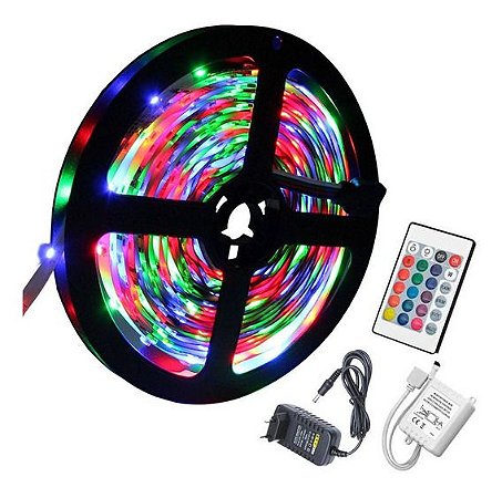 Fita Led Rgb 5mt 3528 C/controle