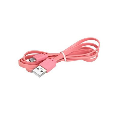 Cabo(g)usb A-m V8 1,2m Flat Rosa 10mm