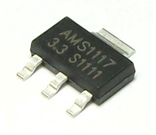 Circuito Integrado Ams1117 3t 3,3v Smd Sot223