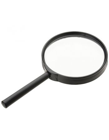 Lupa Mao S/ilum Vidro Lente 4x 75mm Pt F6883bb