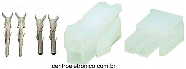 Alojamento 2v(macho+femea)mini Fit Kit+trav