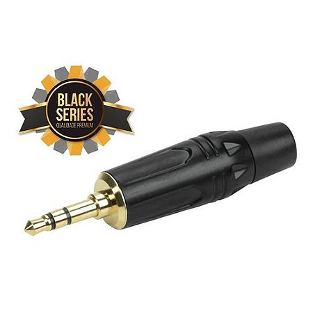 Plugue P2st Metal Gold Black Series Pt F34956