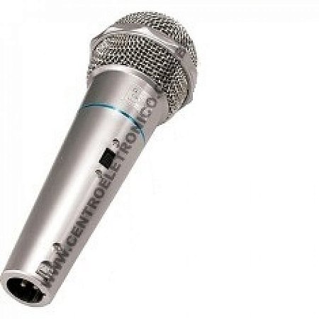 Microfone Mao Dinamico 600r Prata C/cabo 3mt F5086bb