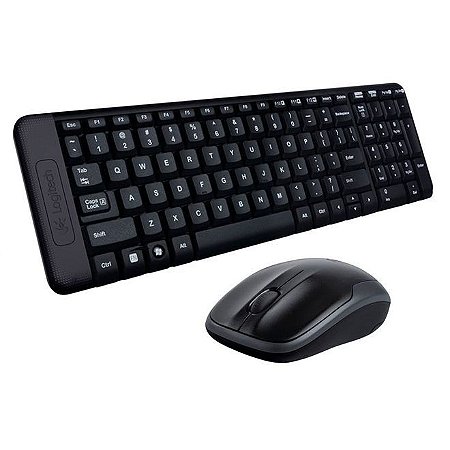 Teclado+mouse S/fio Logitech Mk220 Pt F18894bb