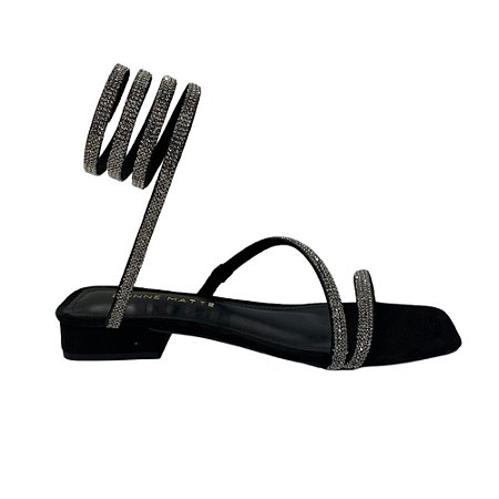 Flat Donne Matte Tira Espiral com Strass - Lolla