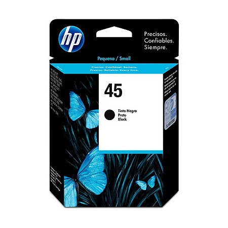 CARTUCHO DE TINTA HP 45 BLACK 42ml HP 51645AL ORIGINAL