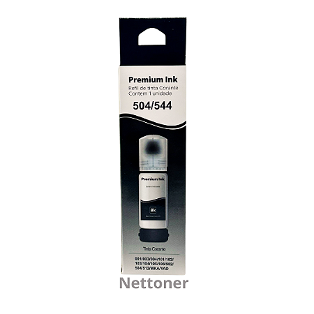 REFIL DE TINTA P/ EPSON T504120 | T544120 70ML BLACK COMPATIVEL