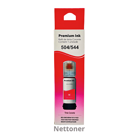REFIL DE TINTA P/ EPSON T504320 | T544320 70ML MAGENTA COMPATIVEL
