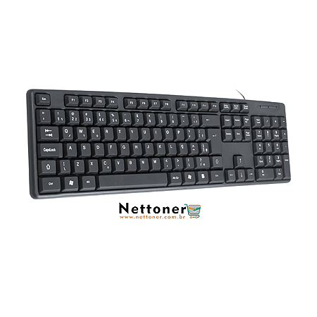 TECLADO STANDARD K-MEX KB-3728 PRETO | 107 TECLAS | USB | ABNT2 | KMEX KB3728U
