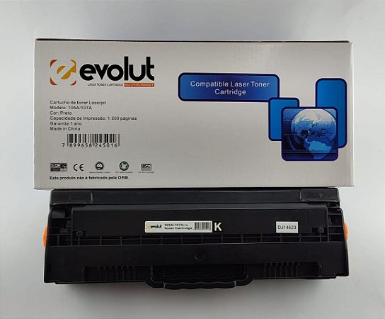 TONER P/ IMP HP 105A BLACK | COM CHIP | 1K | 107A
