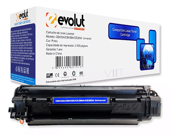 TONER P/ IMP HP CE285A | CB435A | CB436A | BLACK