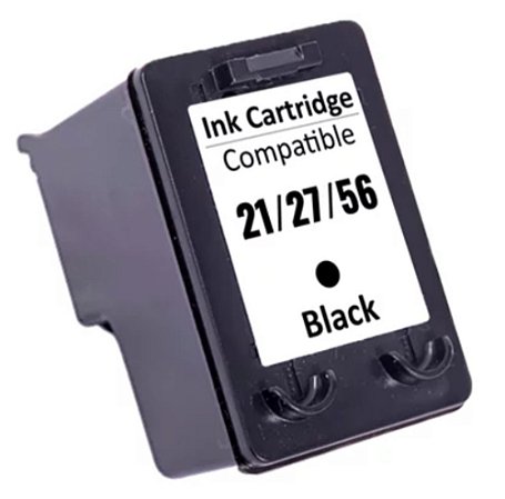 CARTUCHO DE TINTA P/ HP 21/27/56 BK 19ML | HP 21XL | HP 27 | HP 56 | MJ21 BK