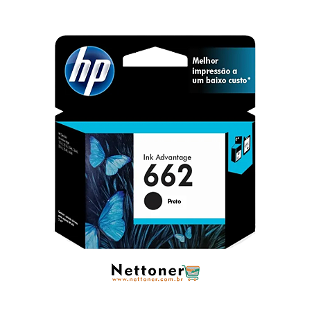 CART. DE TINTA P/ IMP HP 662 BLACK 2 ML | CZ103AB