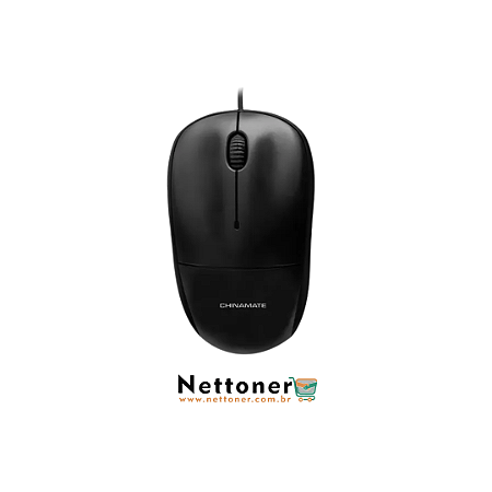 MOUSE OPTICO CHINAMATE CM11K | PRETO | COM FIO