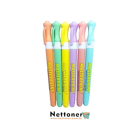 KIT MARCA TEXTO PASTEL SLIM MASTERPRINT MP 611