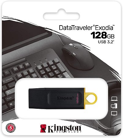 PEN DRIVE 128GB KINGSTON EXODIA DATA TRAVELER EXODIA DTX/128GB (309928)