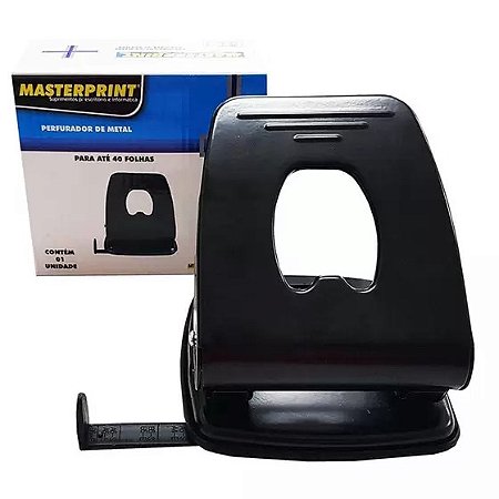 PERFURADOR DE METAL 2 FUROS MP802 MEDIO 40 FLS