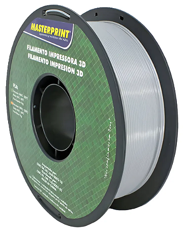 FILAMENTO PLA CINZA 1,75mm P/ IMPRESSORA 3D ROLO 1KG