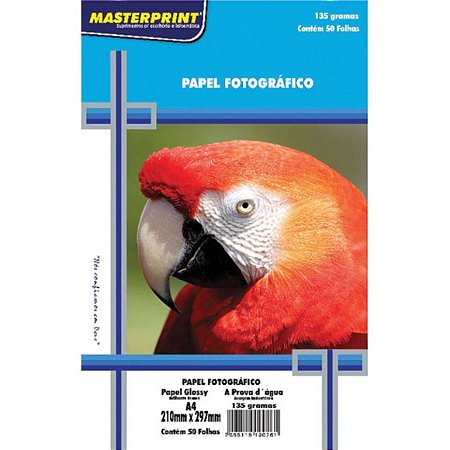 PAPEL FOTOGRAFICO 135G A4 50F MASTERPRINT