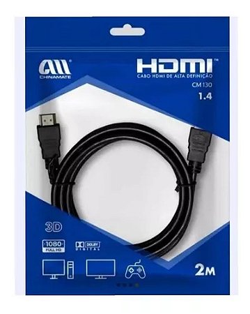 CABO HDMI 1.4 2 METROS CM130 CHINAMATE | 1.4V
