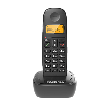 TELEFONE INTELBRAS ID TS 2510 | 4122510 SEM FIO DIGITAL PRETO TS2510