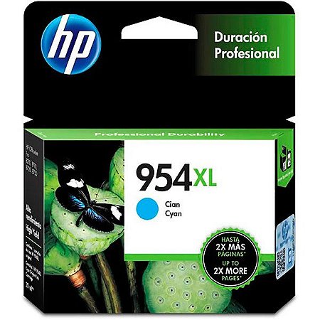 CARTUCHO DE TINTA HP 954XL CIANO 20ML | ORIGINAL | L0S62AB LOS62AB 7720 7740 8210 8710 8720 8730