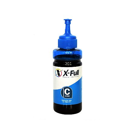 REFIL DE TINTA COMPATÍVEL EPSON T664 CIANO CORANTE X-FULL 100ML | T664220AL L200 L355 L365 L455 L555 CYANO