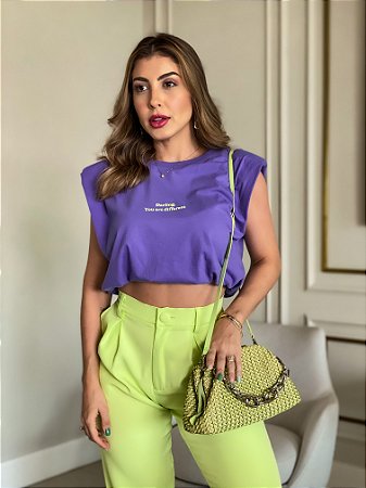 Cropped Muscle Tee - Nega Rio