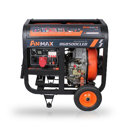 Gerador de Energia a Diesel – DG8500CLED - 7,5 kVA- Trifasico ANMAX