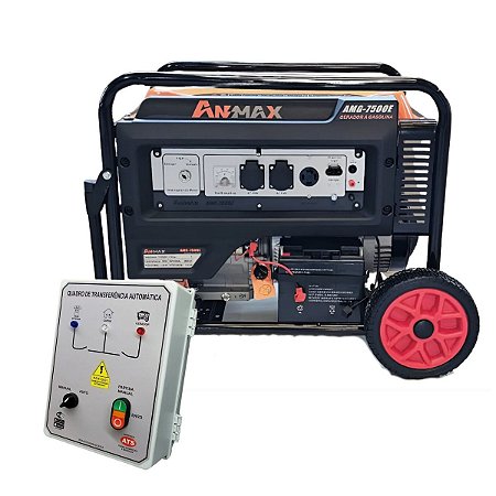 Gerador de Energia à Gasolina- AMG 7500E -  6,9kVA - Anmax - Monofásico AUTOMATIZADO