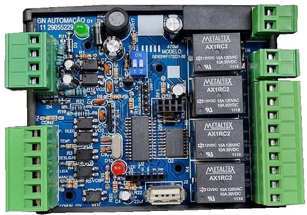 PLACA DE PARTIDA GERADOR COMANDO INVERSOR OFF GRID CONT SECO.