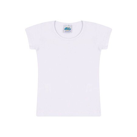 Blusa de manga em cotton cor branco