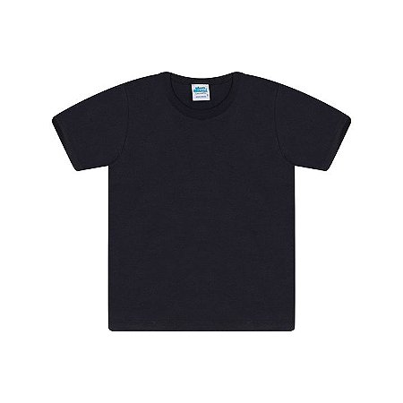 Camisa em meia malha cor preto