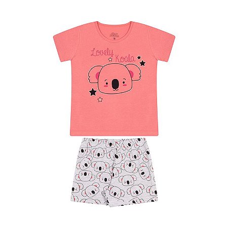 Pijama feminino que brilha escuro rosa alegre e mescla banana