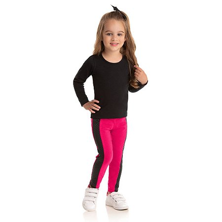 Legging Infantil Feminina em Cotton 2 e 3 Anos