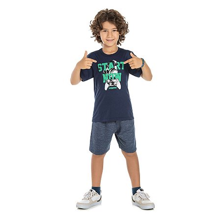 Conjunto masculino de moletinho moulinê, Champion Games