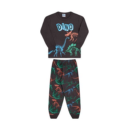 Pijama de dinossauro que brilha no escuro Clearance