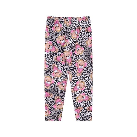 Legging em molecotton cinza suplex sublimado