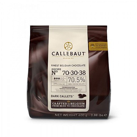 Chocolate Amargo Callebaut Moedas 400g