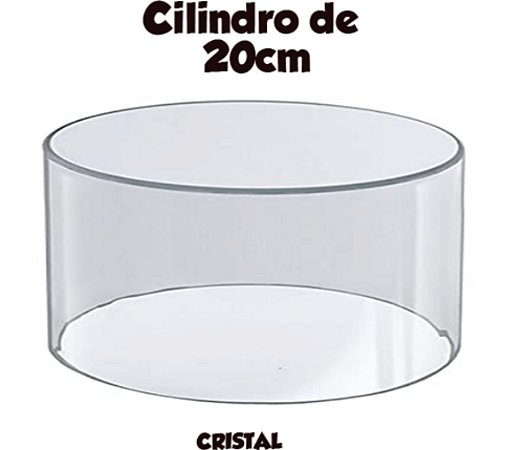 Cilindro De 20cm Cristal Produfest