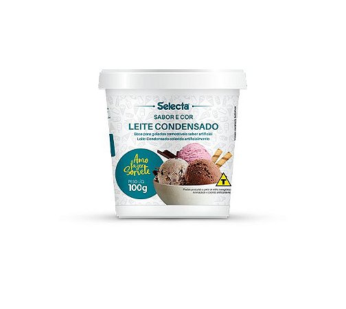 Base para GElados Sabor Leite Condensado 100g Selecta