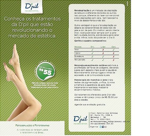 FOTODEPILAÇÃO POR LUZ PULSADA D`PIL CAMINHO DAS ÁRVORES