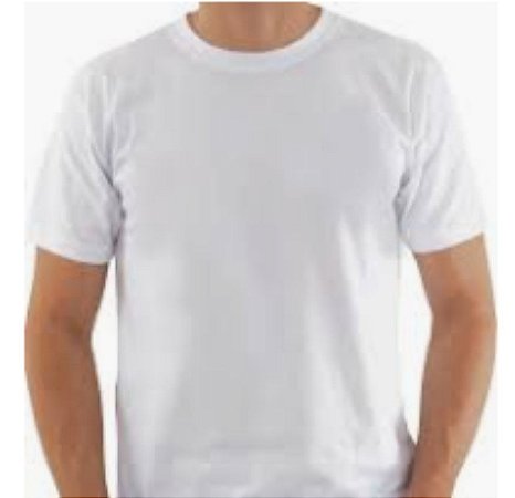 Camisa branca 100% Poliéster Ideal para Estampas - BORDADOS EXPRESS