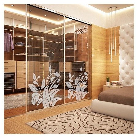 Adesivo jateado - Folhagens 1  - 072x073 cm 1 unidade