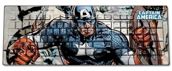 Teclado USB Capitão America