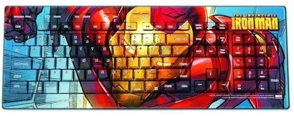 Teclado USB Homem de Ferro